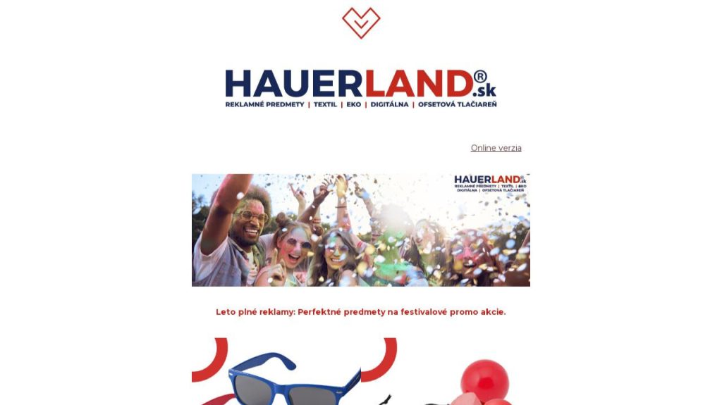 Hauerland logo pre reklamné predmety a tlačiareň