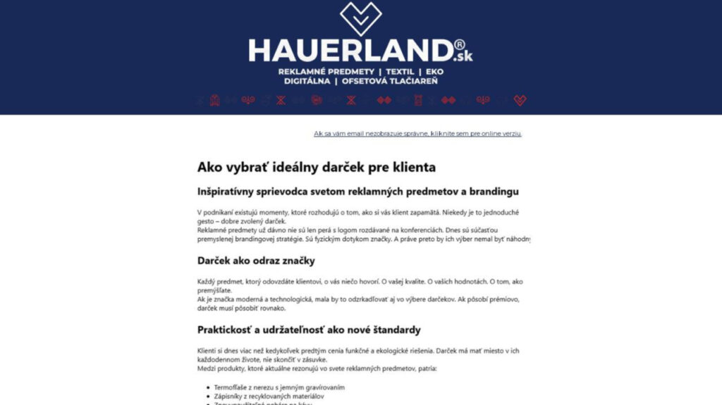 Sprievodca výberom darčeka pre klienta